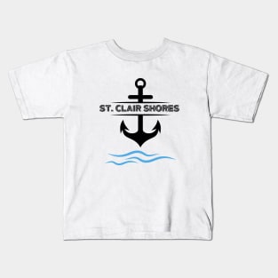 St. Clair Shores Boating Anchor On The Lake Shirt T-Shirt Kids T-Shirt